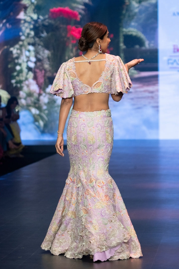 Shriya Saran In Swarni Lehenga Set