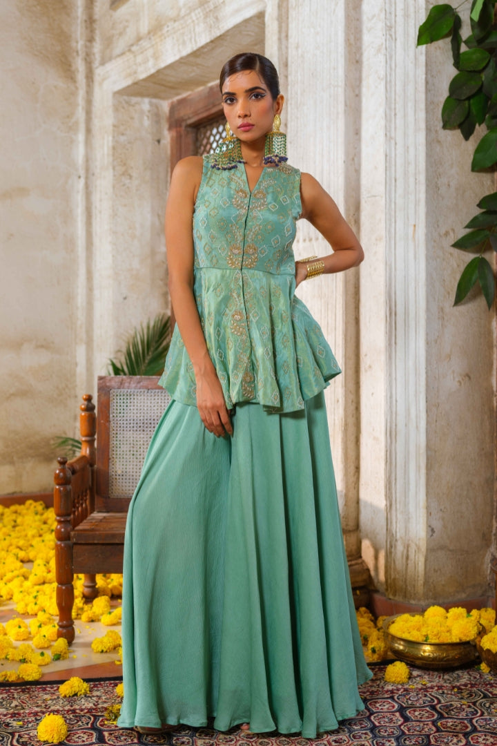 Heera peplum set