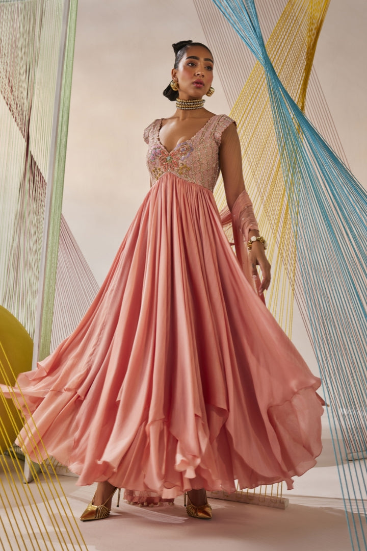 Myra anarkali set