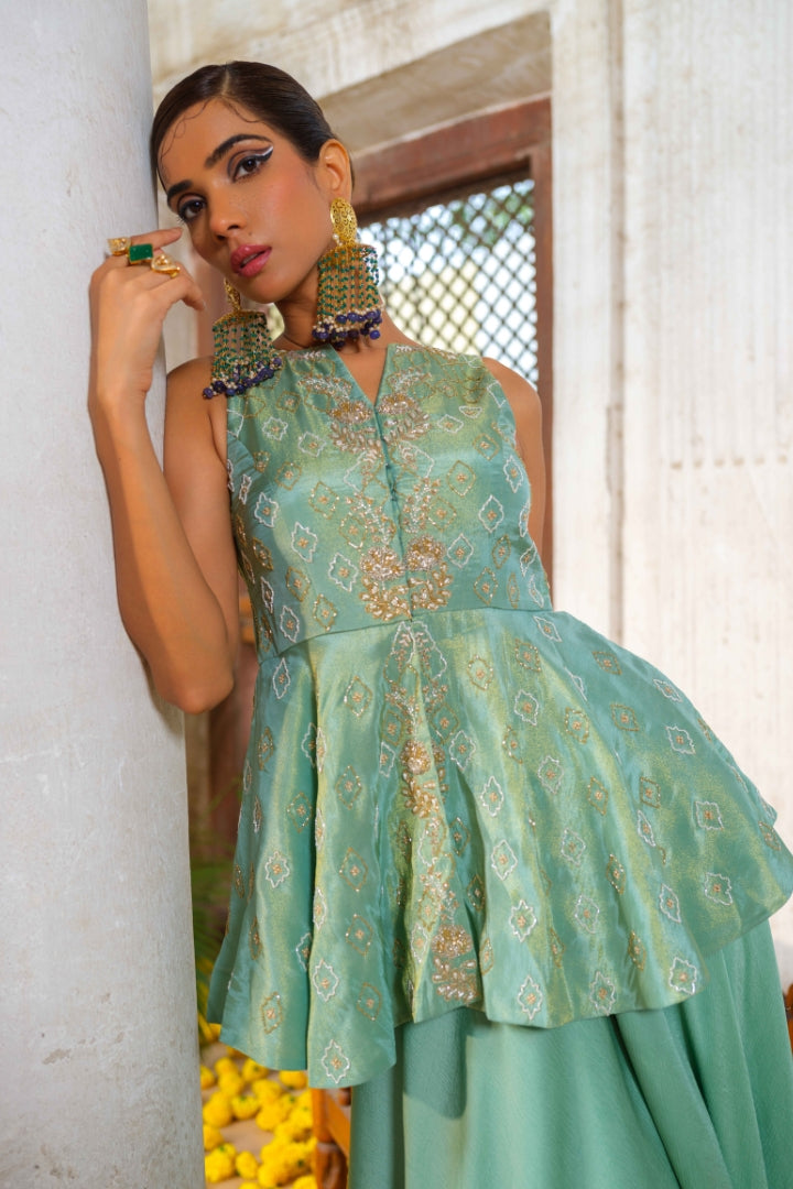 Heera peplum set