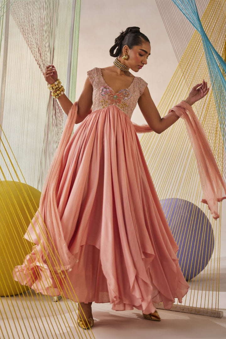 Myra anarkali set