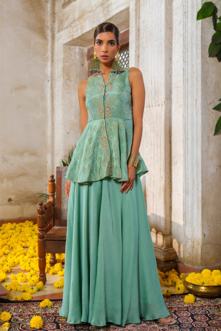 Heera peplum set