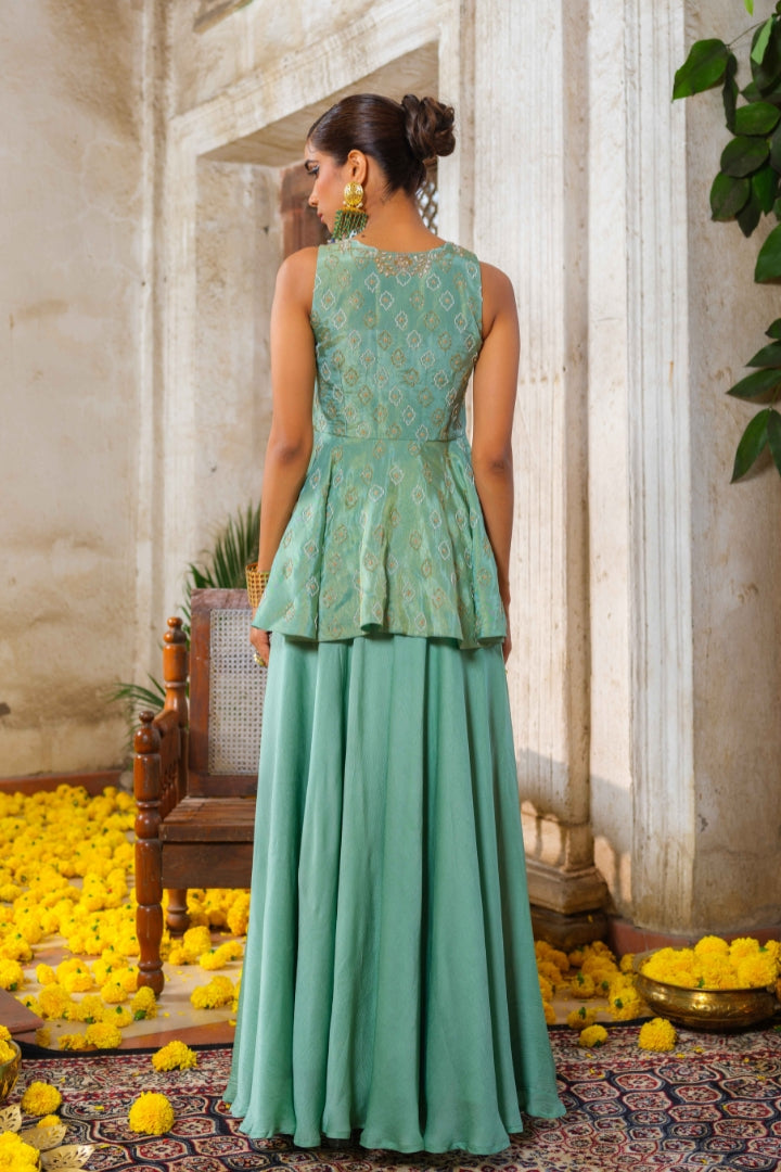 Heera peplum set