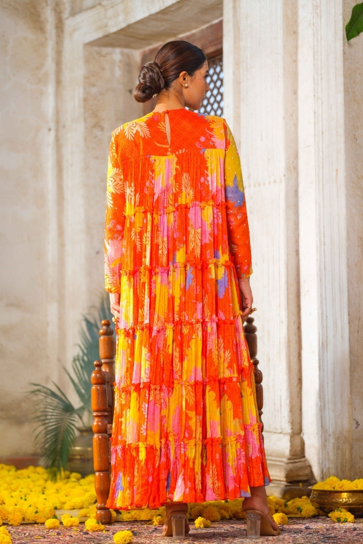 Gul tiered gown