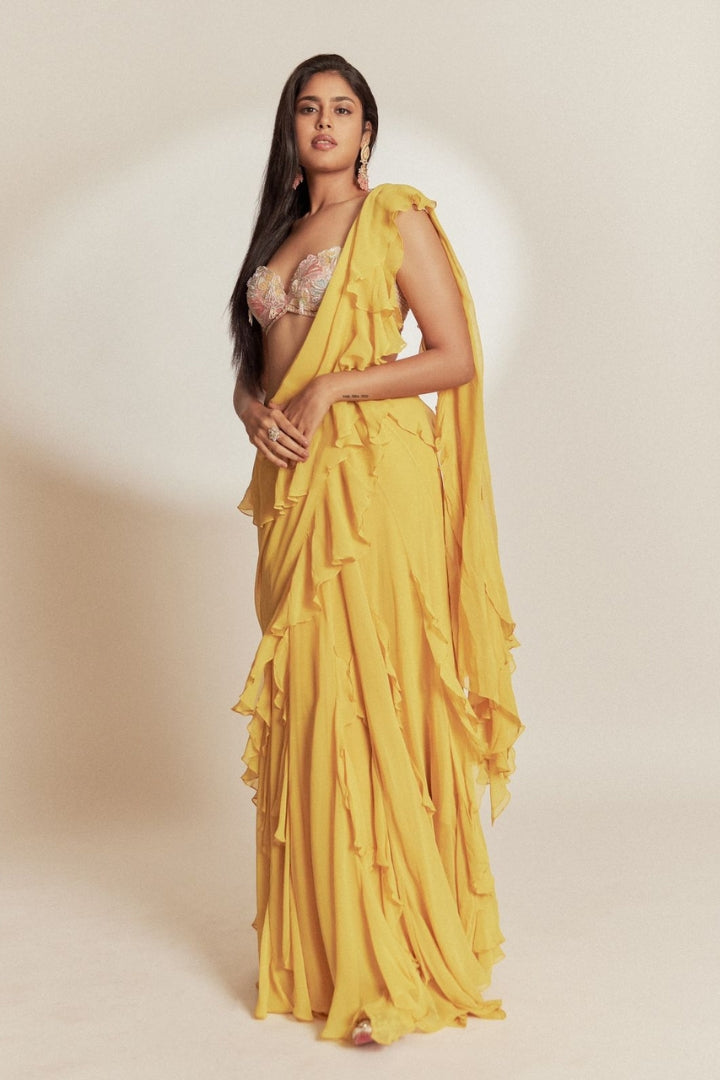 Faria Abdullah IN Maeva saree set