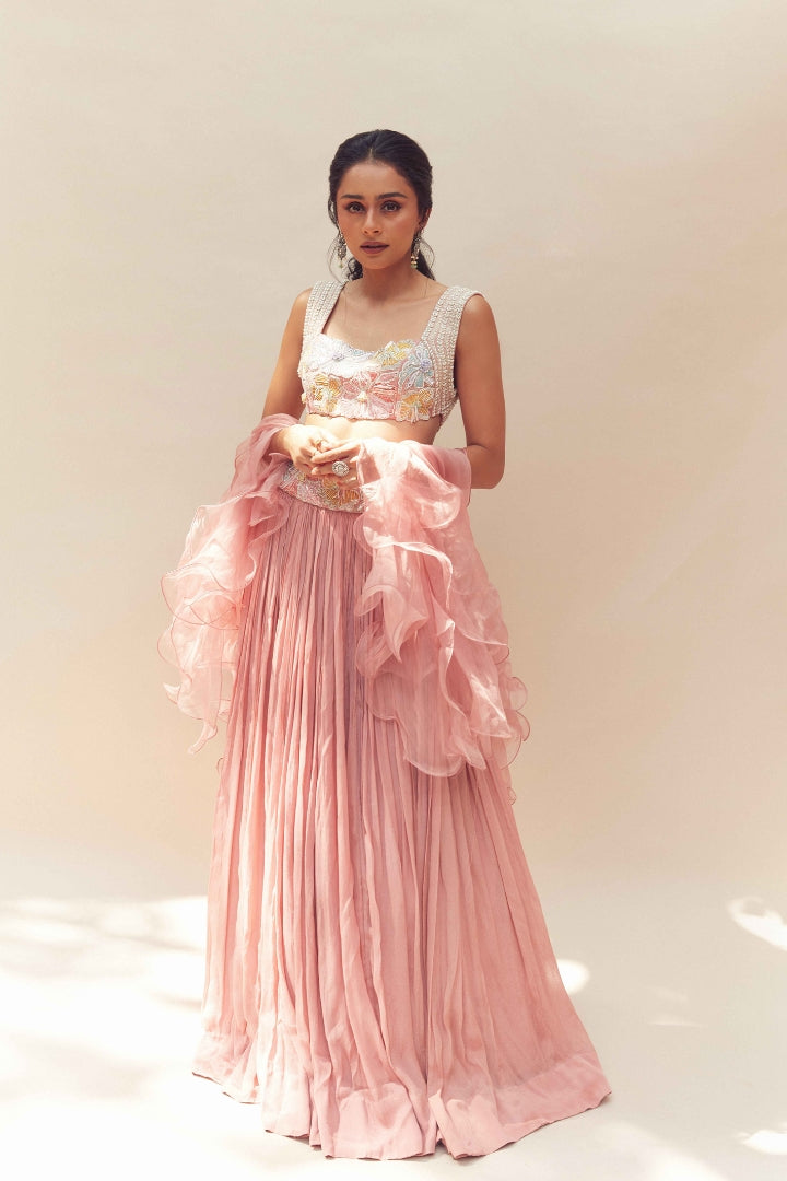 Pragathi Guruprasad In Eesha lehenga set
