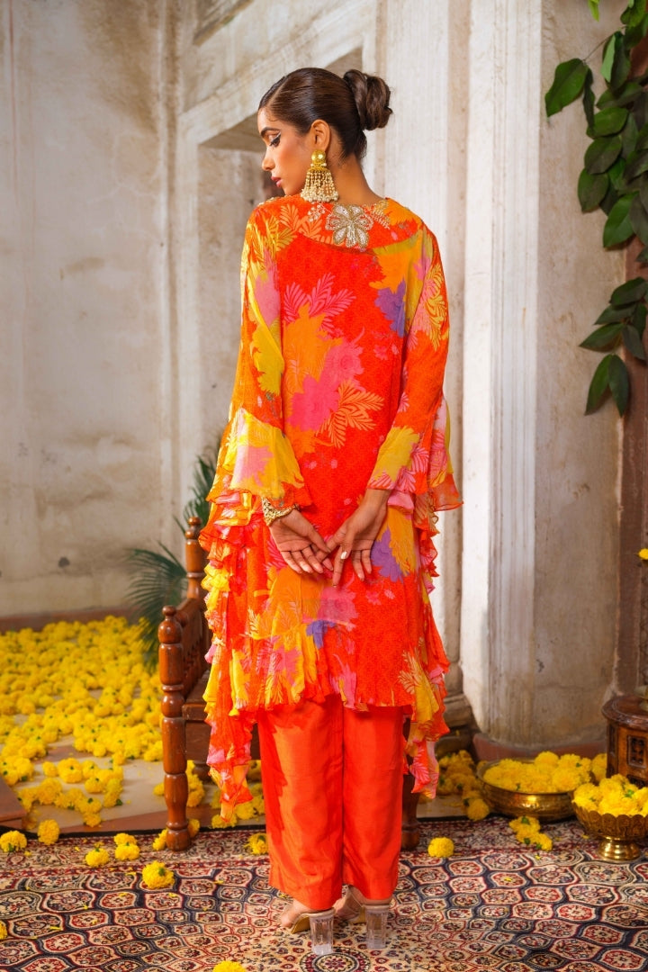 Gul ruffled tunic set