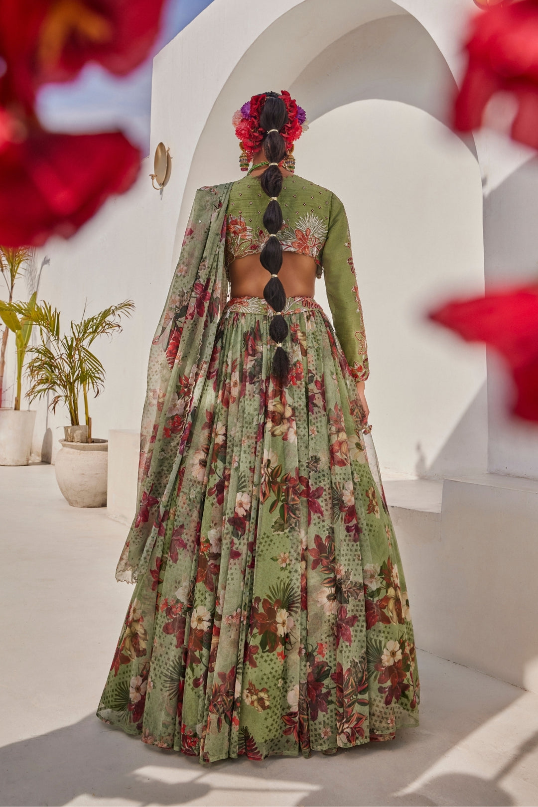 Sufi croptop lehenga set