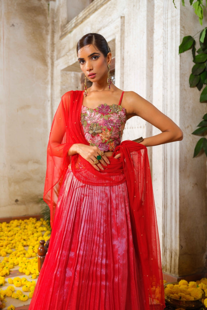 Tara laal lehenga set