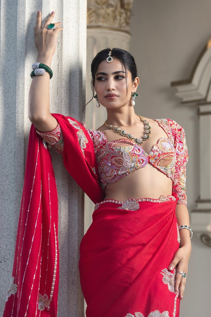 Chandana¬†Jairam In Manita Saree Set