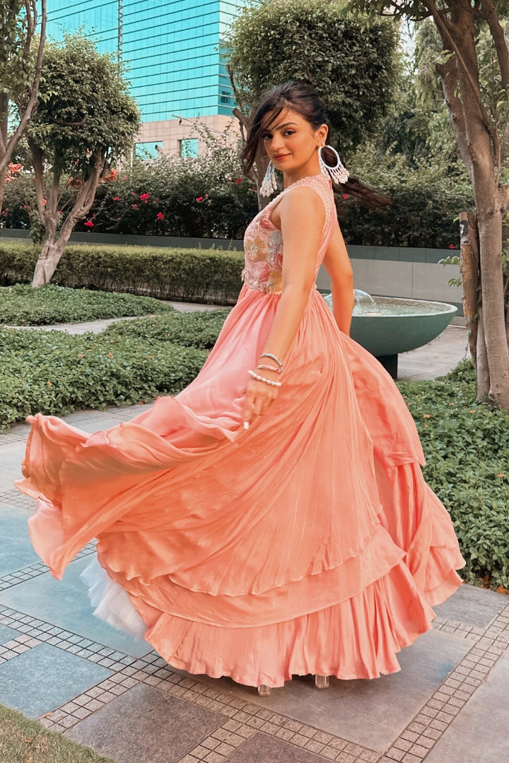 Rajvee Gandhi In Myra anarkali set
