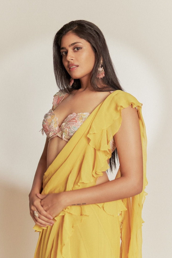 Faria Abdullah IN Maeva saree set
