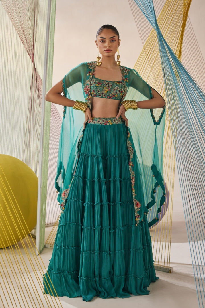 Riya Lehenga cape set