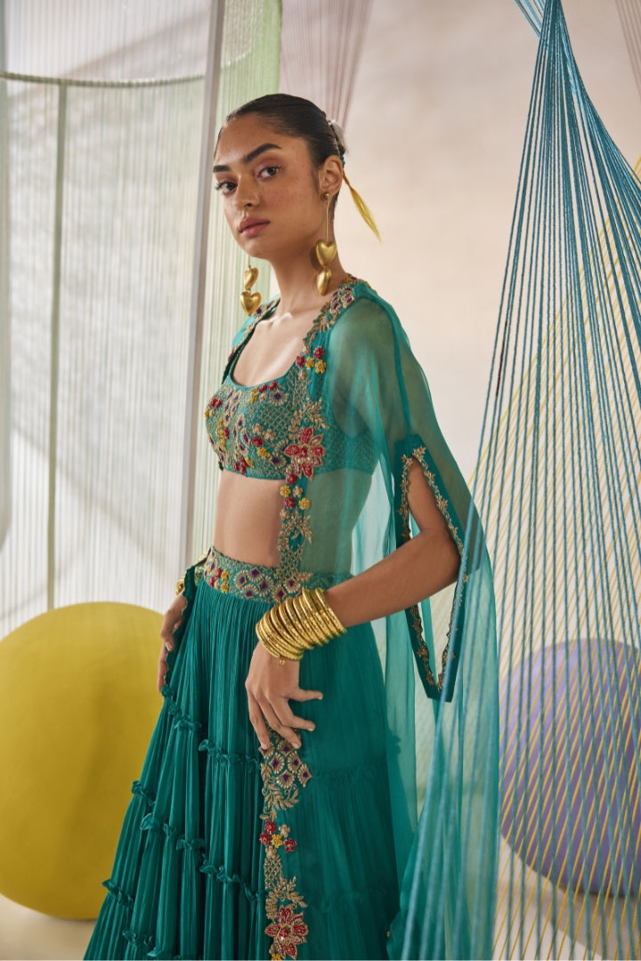 Riya Lehenga cape set
