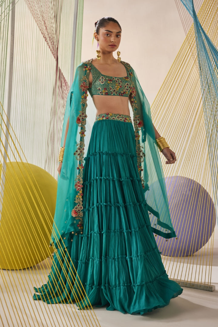 Riya Lehenga cape set