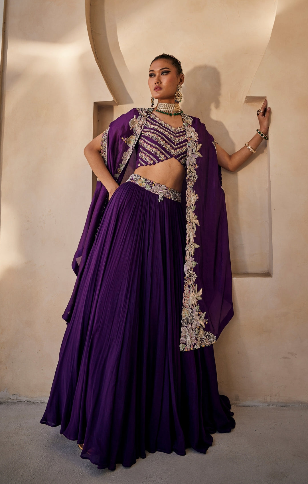 Vanya Lehenga cape Set
