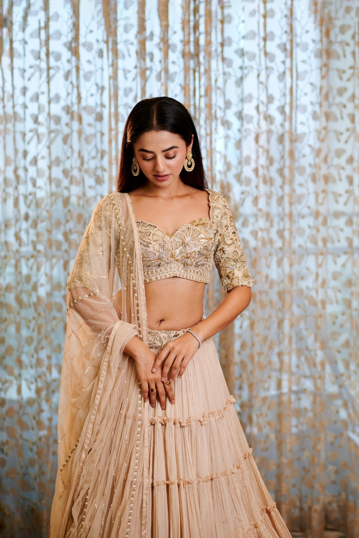 Helly Shah In Kuvala Lehenga set