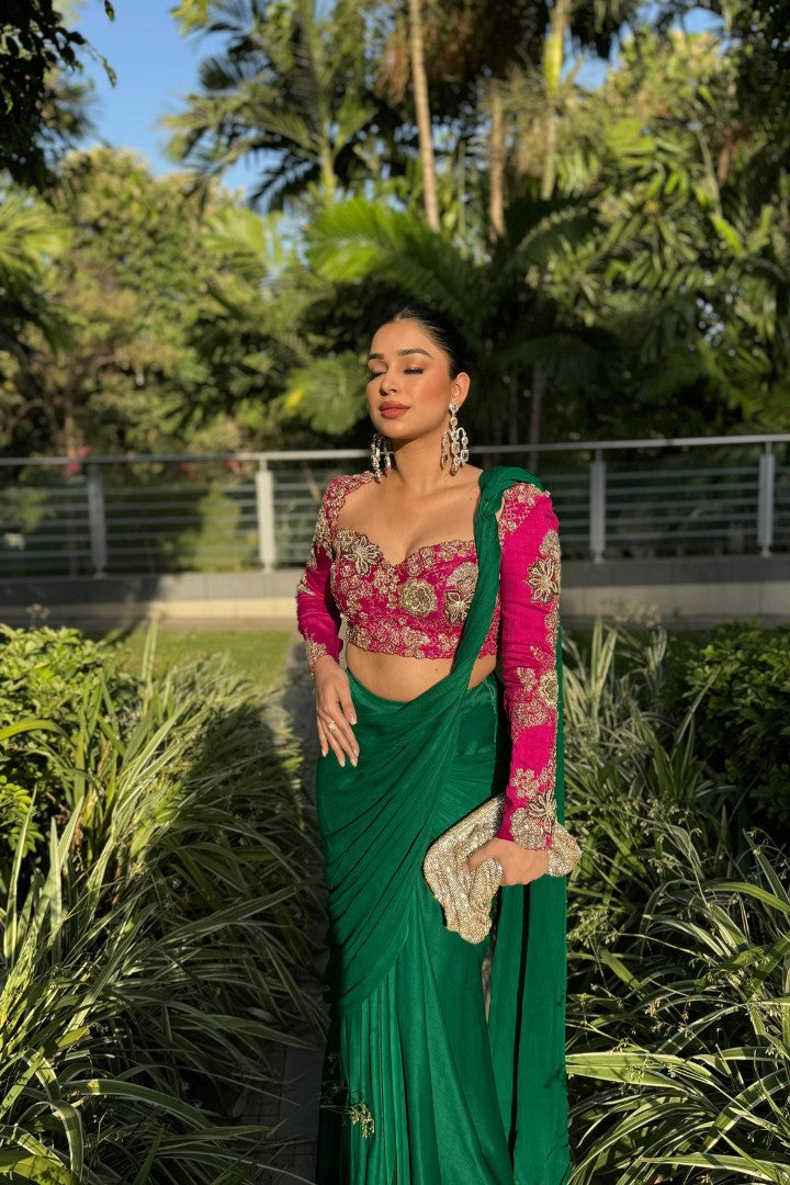 Navya Arya In Saloni Saree Set