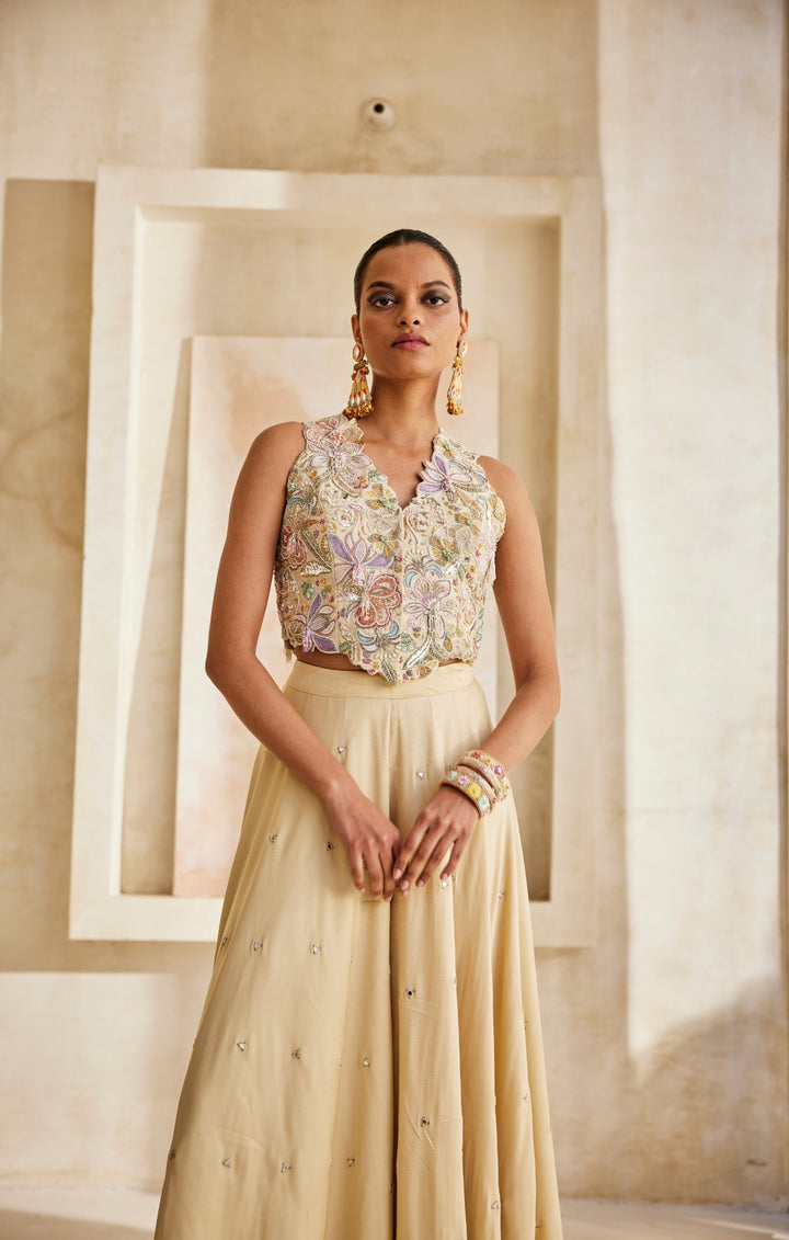 Gulnaar palazzo jacket set