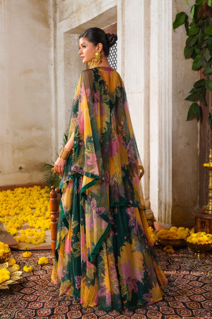Heera cape lehenga set