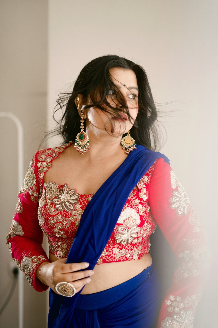 Radhika bhardwaj In Saloni Saree Set