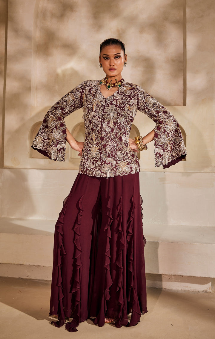 Mahveen jacket set