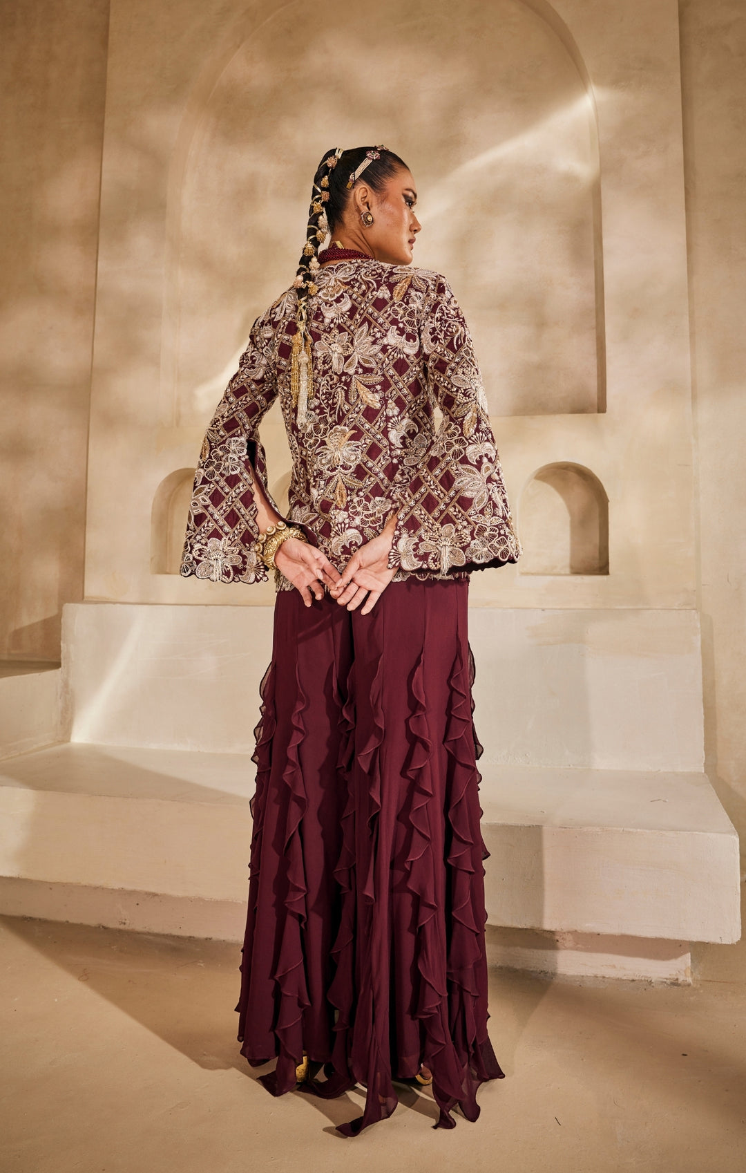 Mahveen jacket set