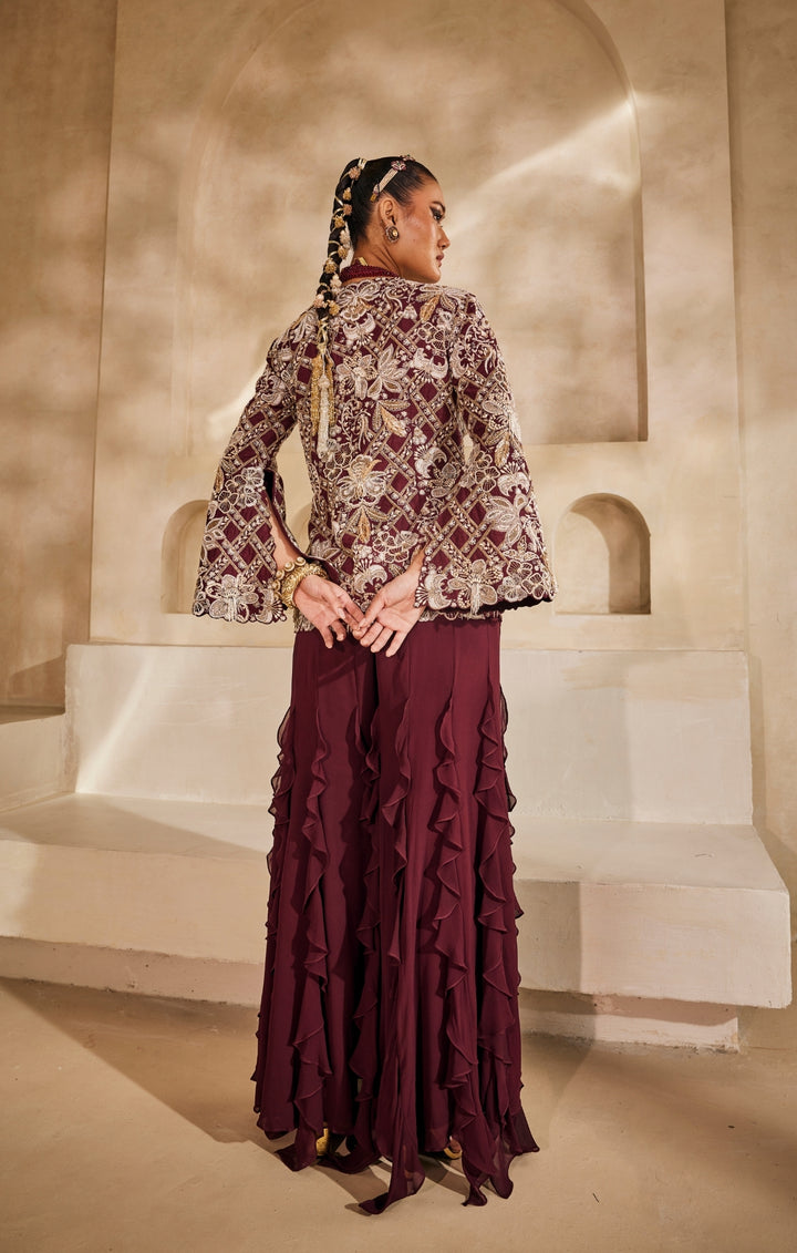 Mahveen jacket set