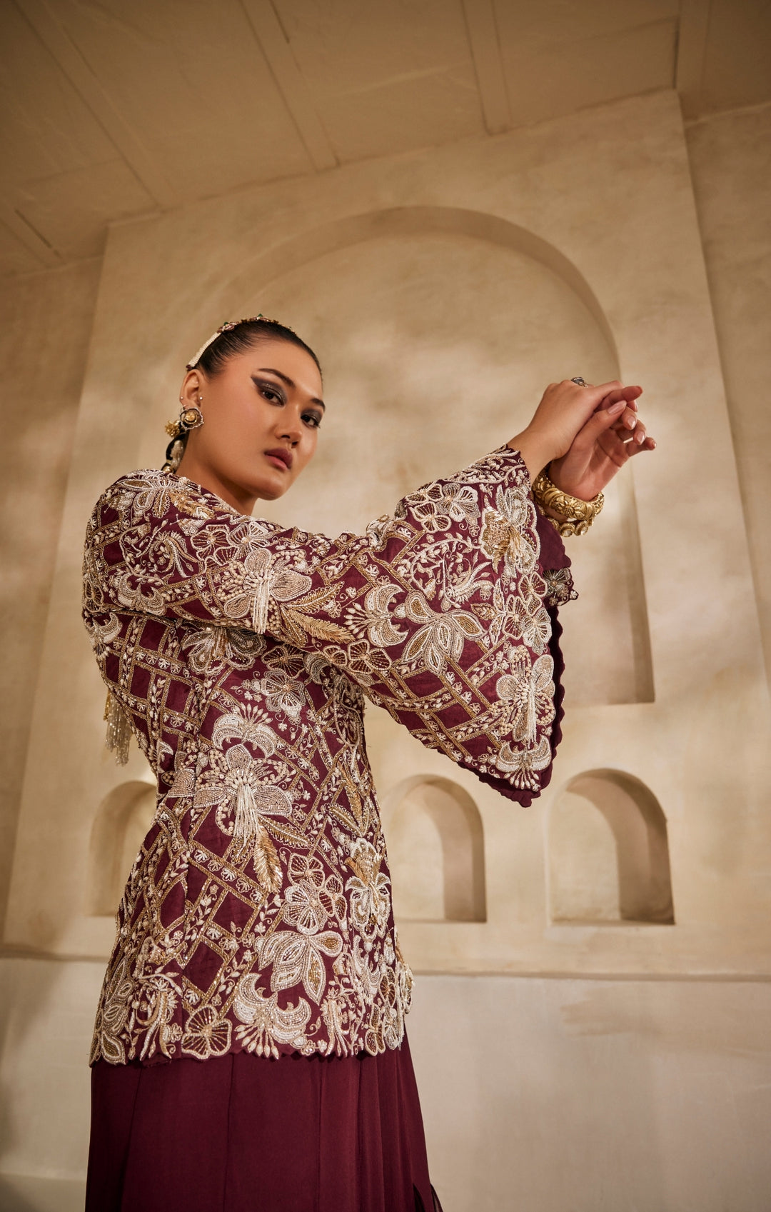 Mahveen jacket set