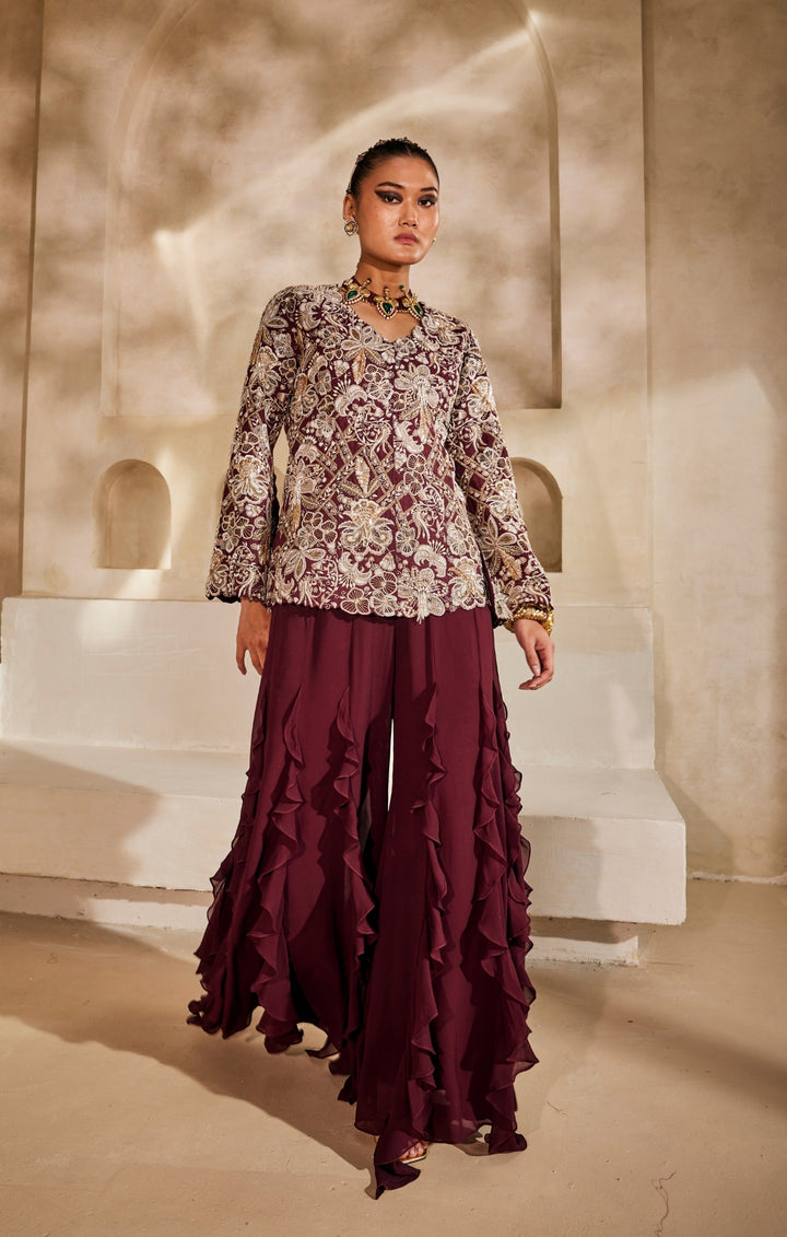 Mahveen jacket set