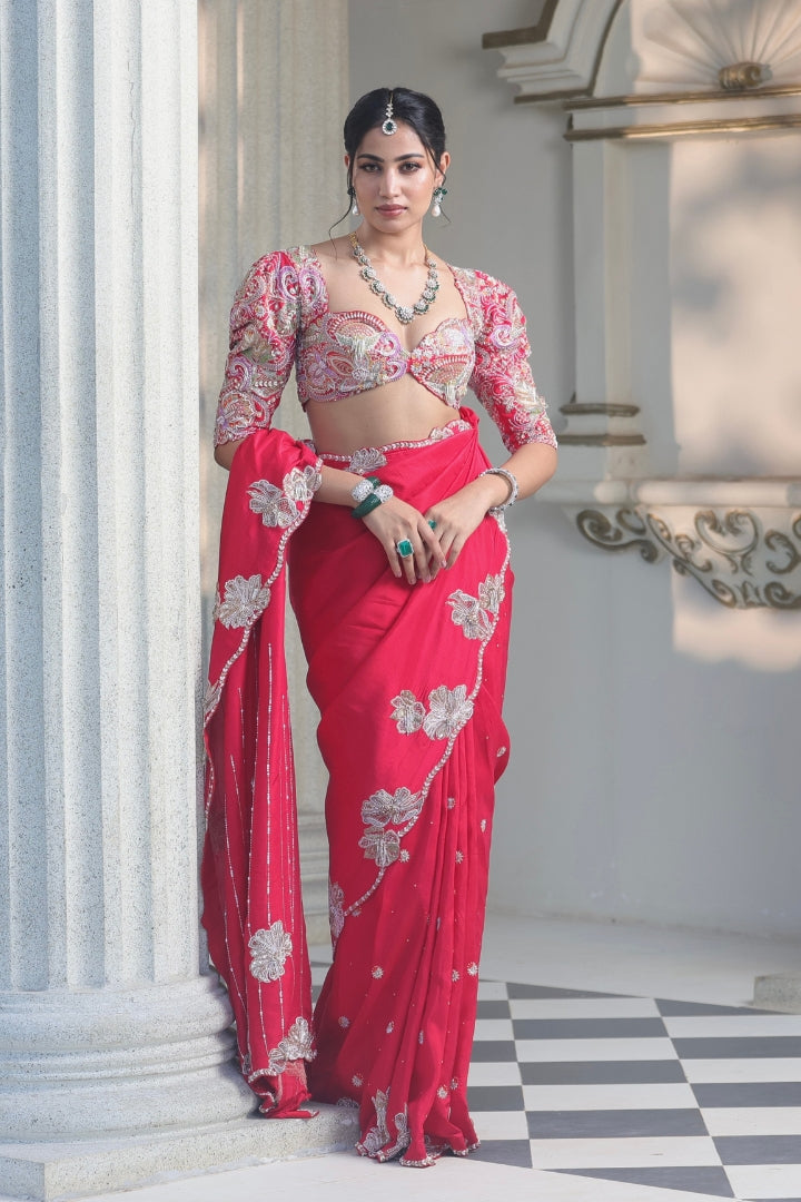 Chandana¬†Jairam In Manita Saree Set