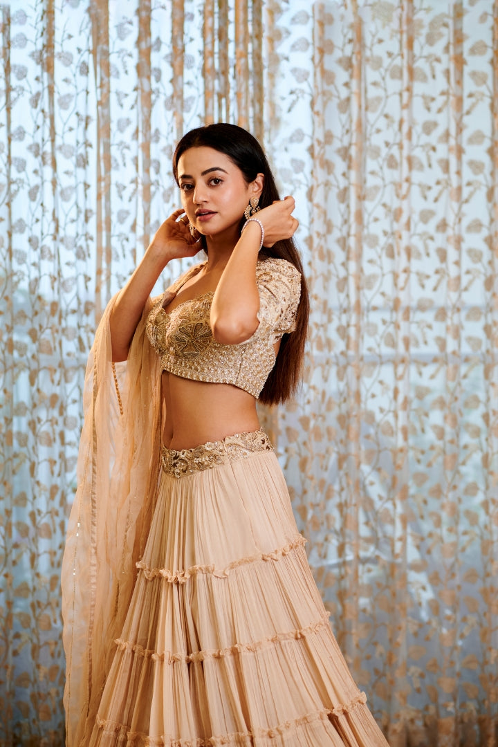 Helly Shah In Kuvala Lehenga set