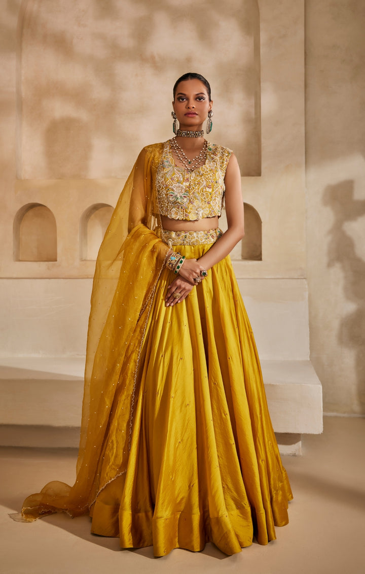 Peeli Noor lehenga set