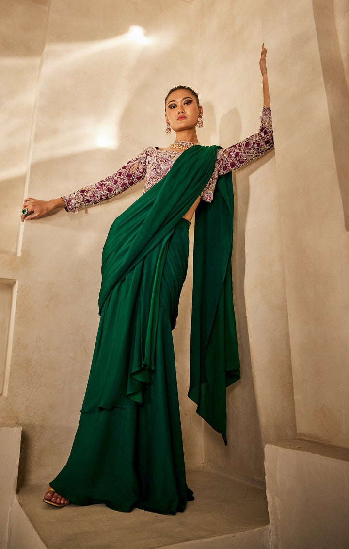 Rooh drape saree