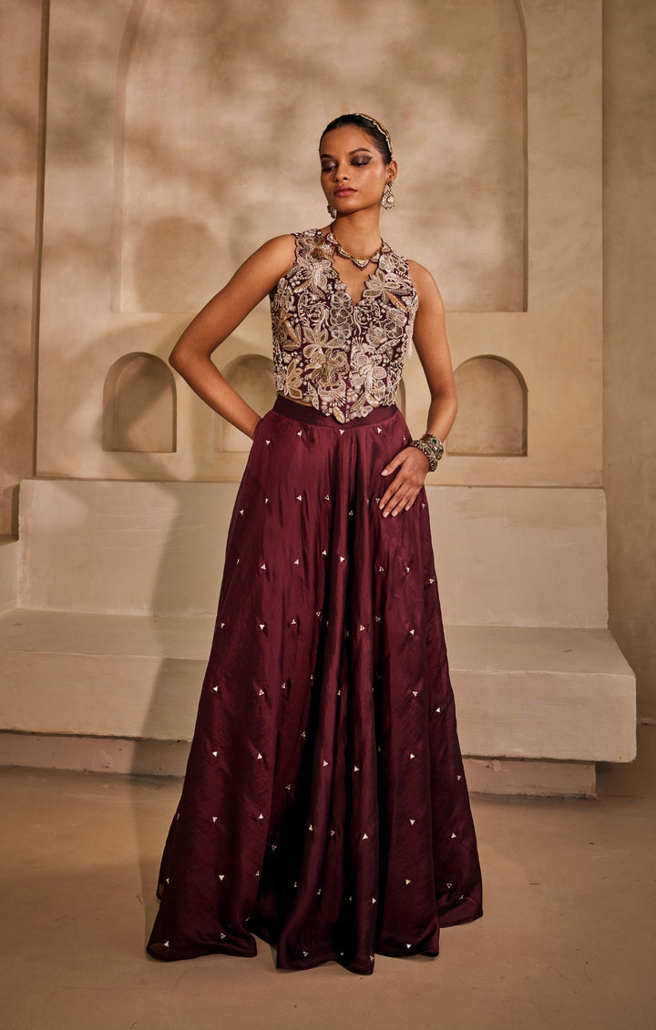 Gulnaz palazzo jacket set