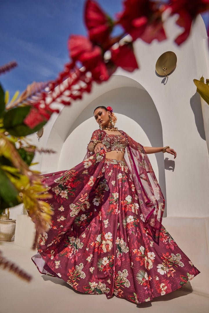 Zehra lehenga cape set