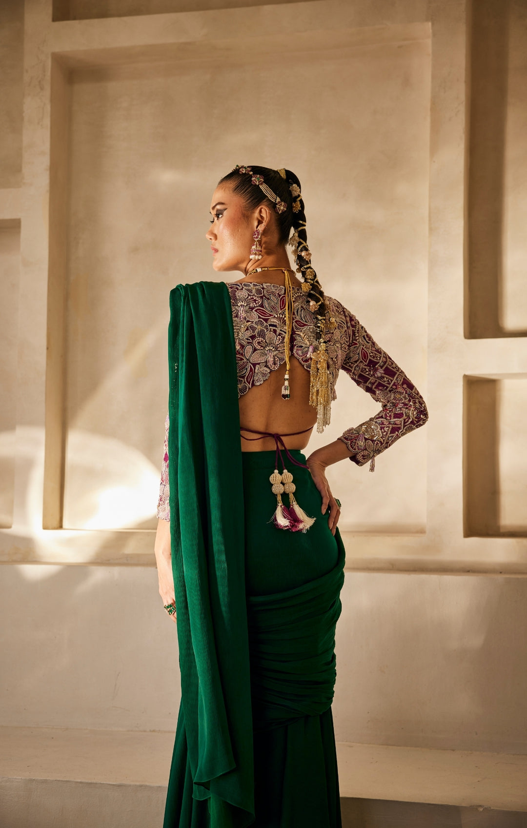 Rooh drape saree