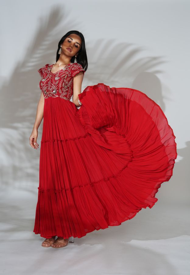 lal gown