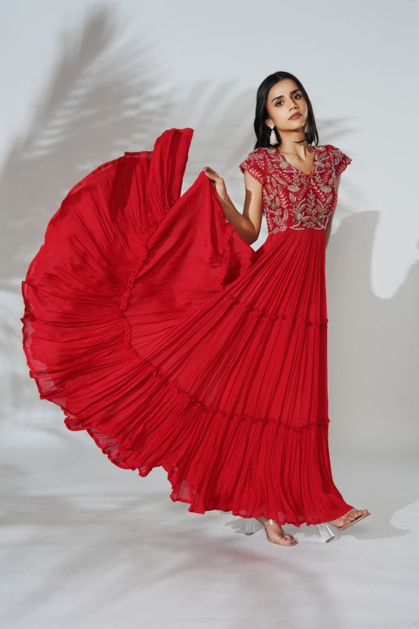 lal gown