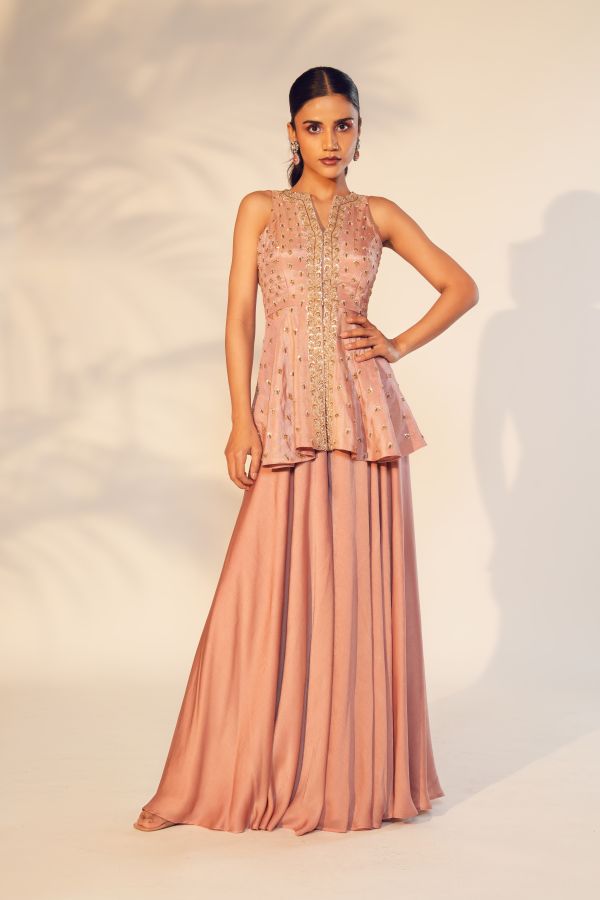 parijat peplum set