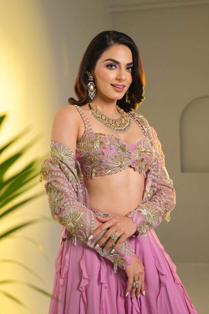 Lavina Israni In Mana Skirt set