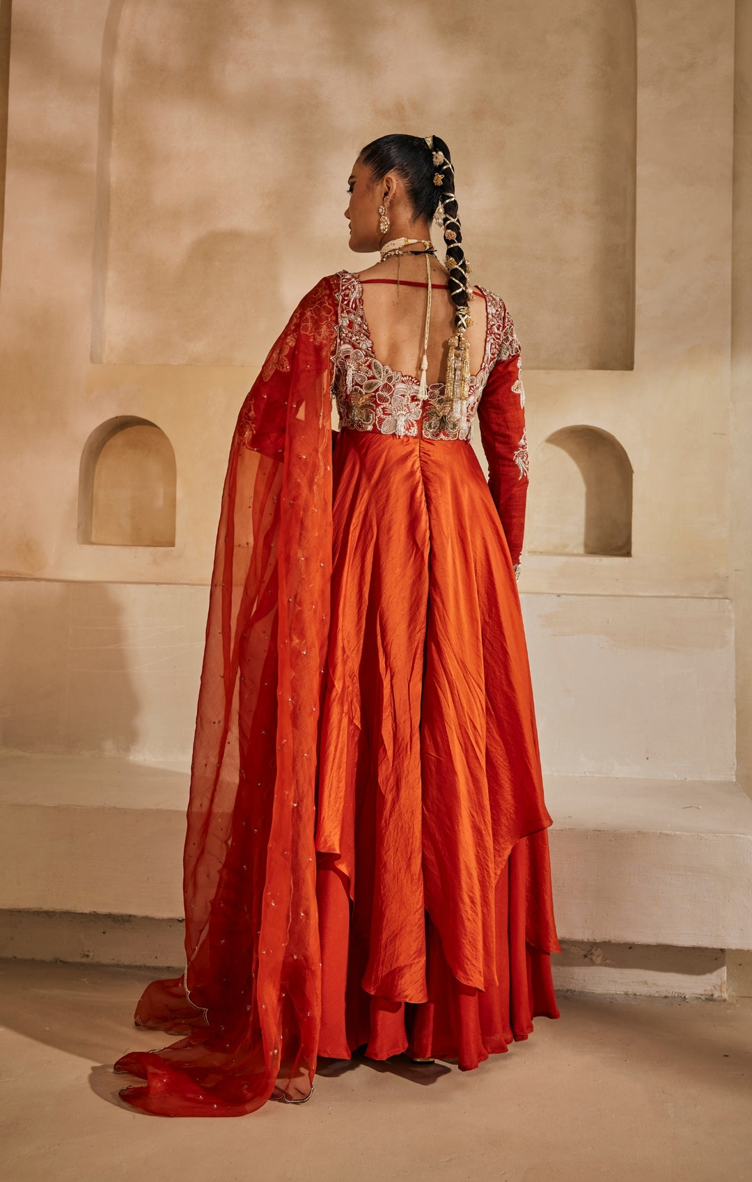 Kesari anarkali set