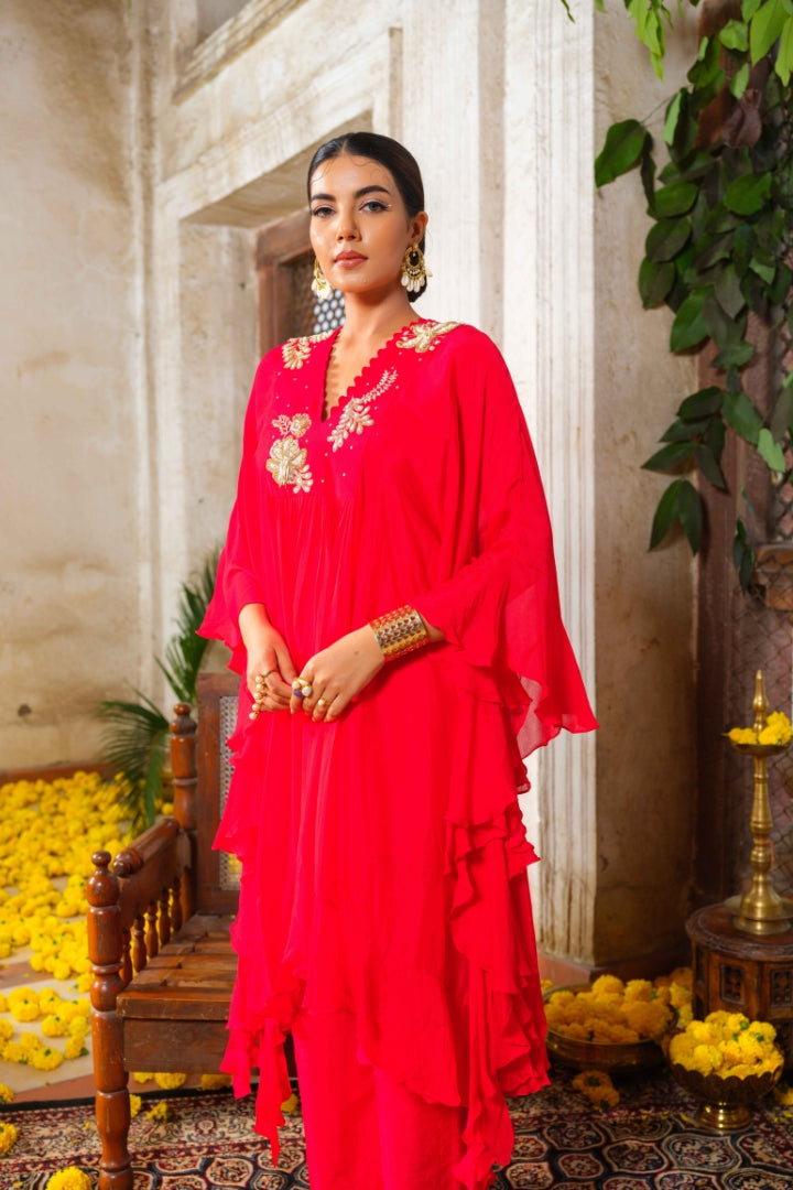 Laal tunic set