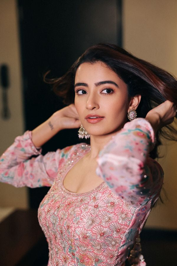 Rukshar Dhillon In gulaabi anarkali set
