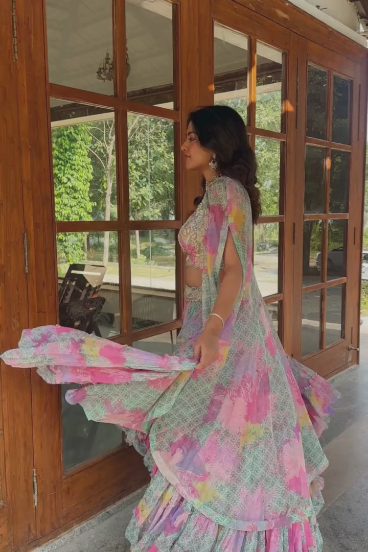 Divya Boppana In Genda lehenga set